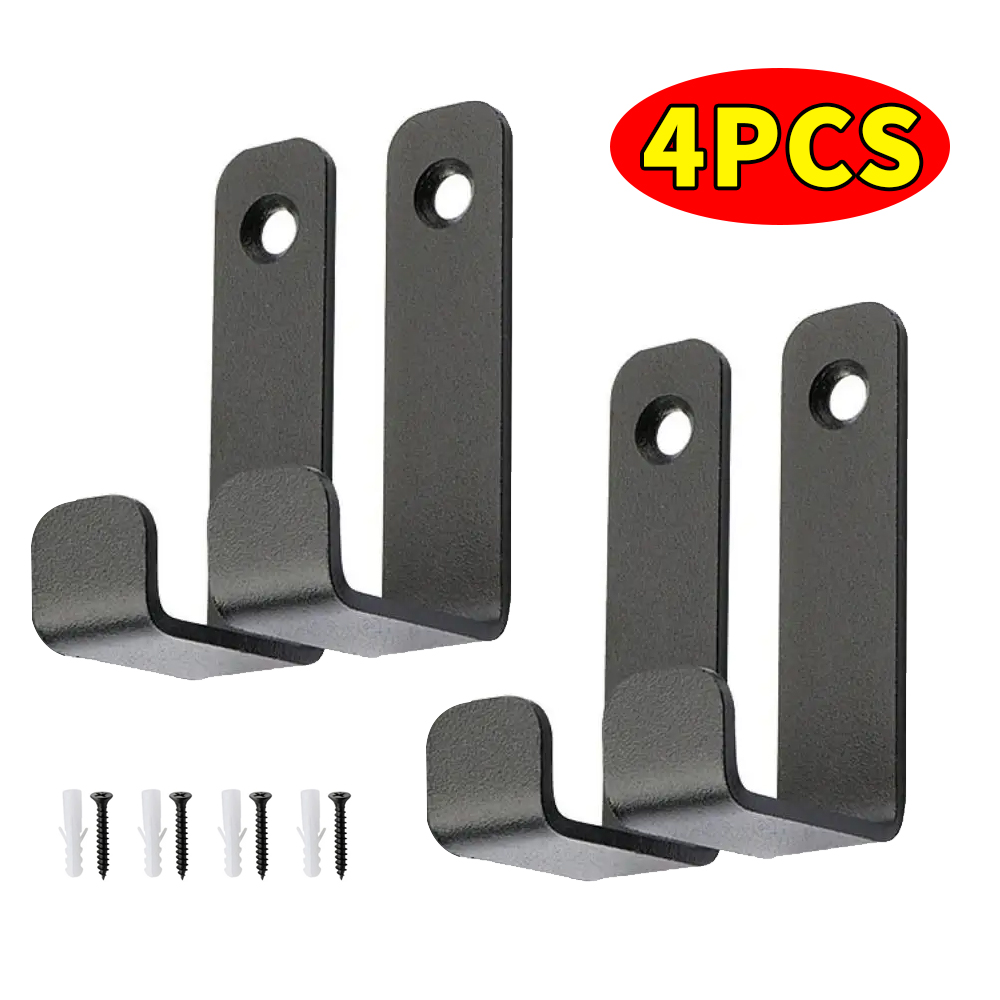 Golf Towel - Wall Mounted Coat Rack Black Wall