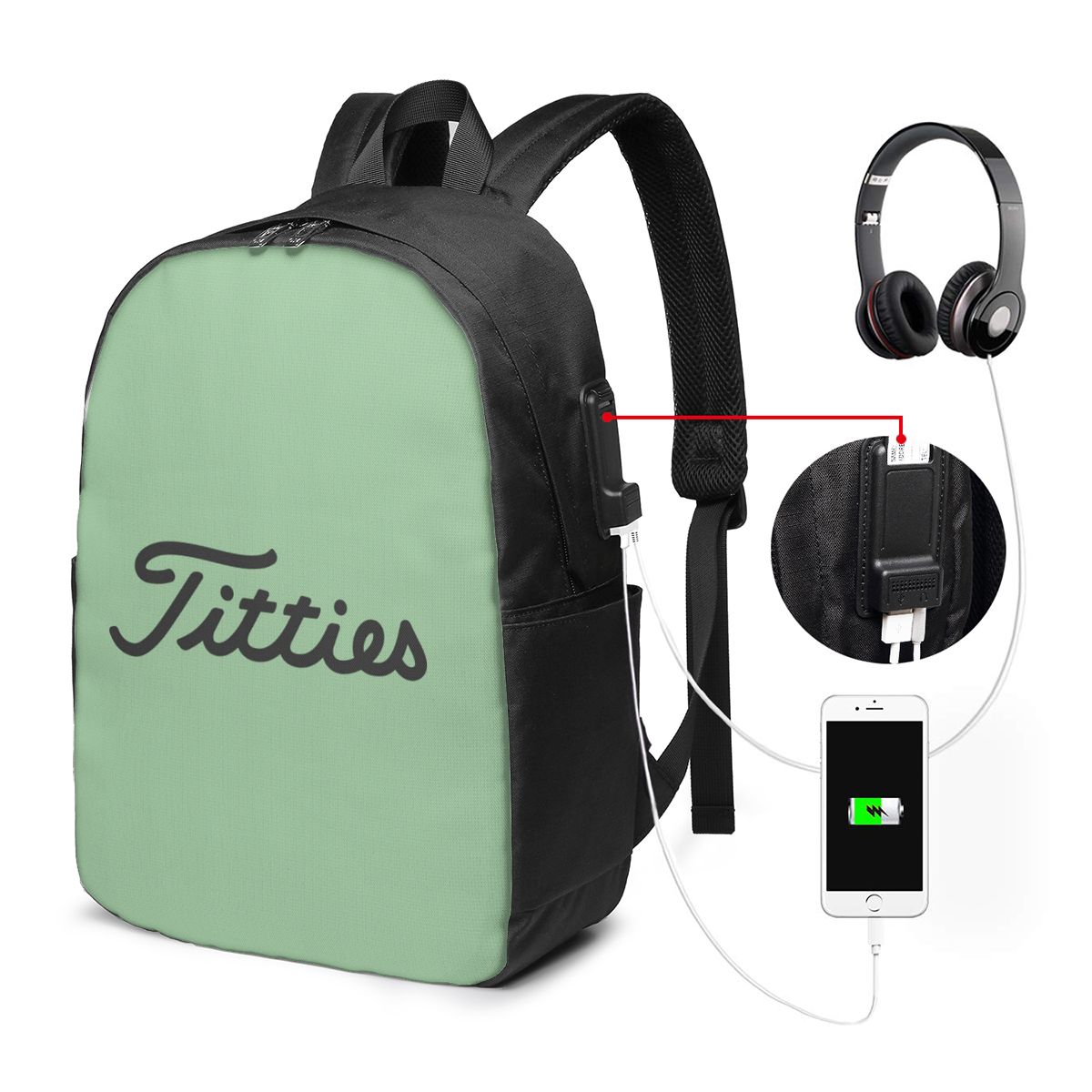 Titties Golf Ball Backpack Tra - Golf Bag review and price